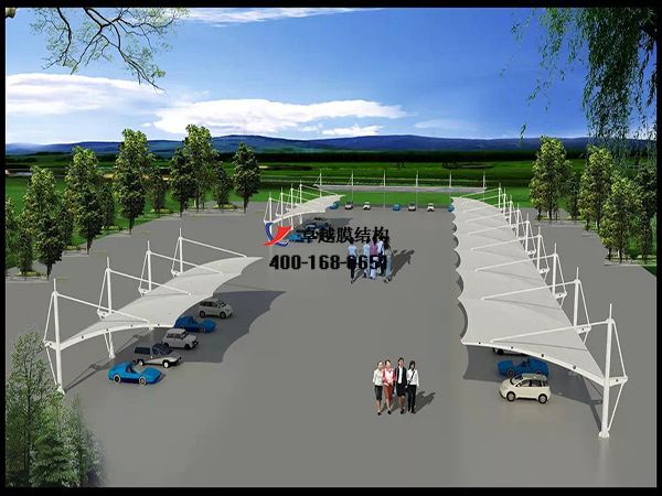   隴南午夜看黄片【隴南市長安集團有限公司-停車棚】設計施工案例